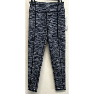 Zella Girls Size 10/12 Black Eclipse Space Dye Leggings NEW